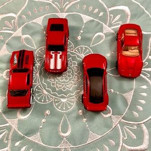 Hot wheels cars bundle RED